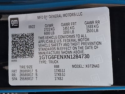 2022 GMC Canyon AT4 - Cloth