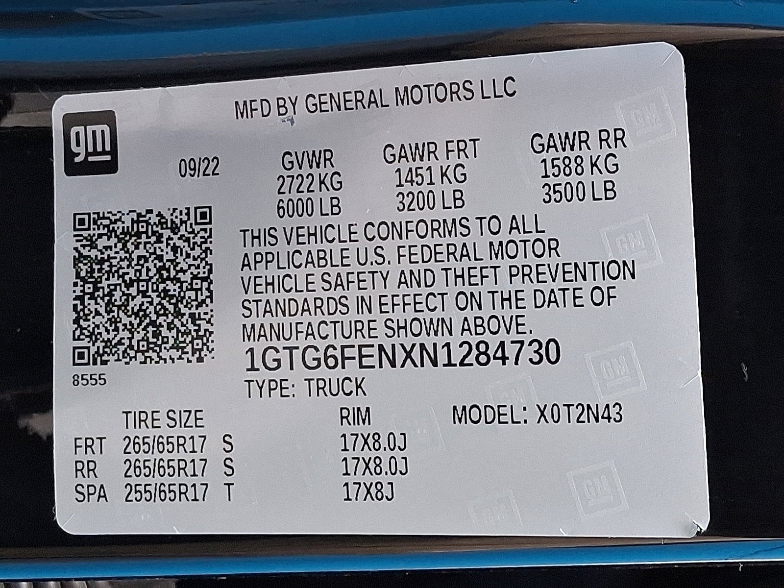 2022 GMC Canyon AT4 - Cloth