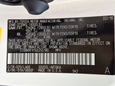 2016 Toyota Highlander Limited