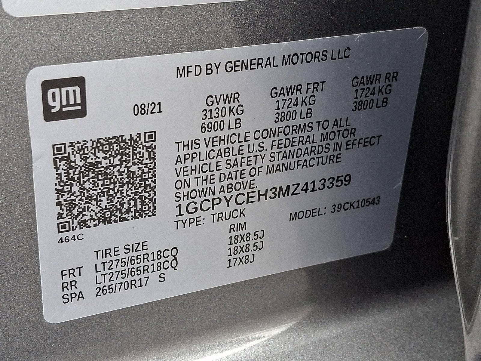 2021 Chevrolet Silverado 1500 Custom Trail Boss