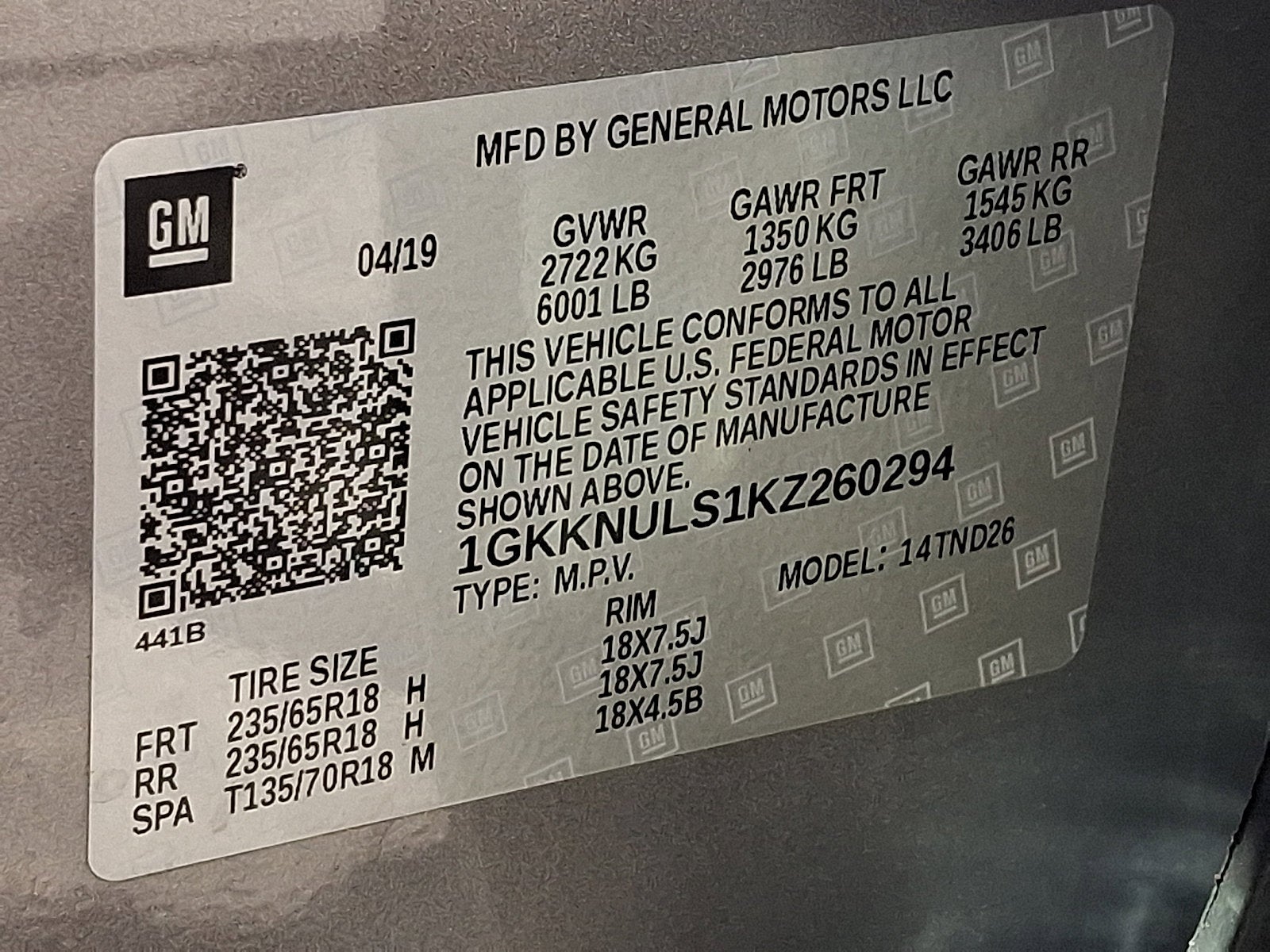 2019 GMC Acadia SLT