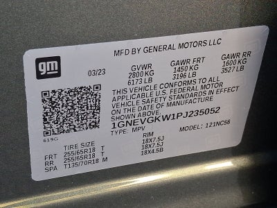 2023 Chevrolet Traverse LT Cloth