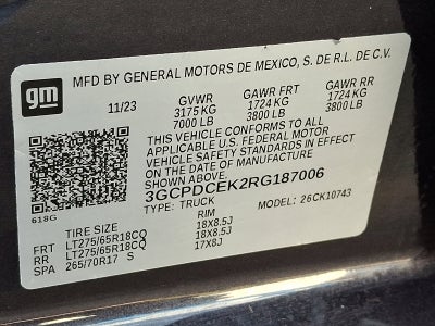 2024 Chevrolet Silverado 1500 Custom Trail Boss