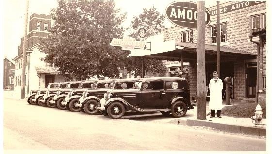 Exterior view of John Sauder Chevrolet with parked vehicles
